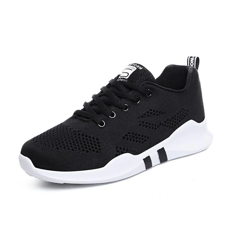 Lace-up Athletic Woman Outdoor Walking Sneakers Women's Mesh Comfortable Running Shoes Breathable  Lightweight Jogging  Non-slip