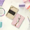 Wooden Needle Box Built-in Strong Magnet Needles Storage Holder with Lid Pin Organizer for Quilters Sewers Craft Supplies Gift