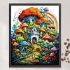 (Big Size)[Brand]Mushroom Room - 14CT Stamped Cross Stitch - 50*63cm