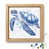 Porcelain Glass Bead Partial 11CT DIY Stamped Cross Stitch Kits for Beginners Adults Home Decor Cross Stitch Art and Crafts Kits 14.04x14.04in