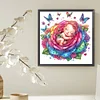 Diamond Painting-DIY Crystal Rhinestone Rose Child