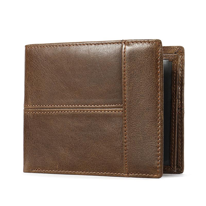 Vintage RFID Blocking Durable Leather Security Wallets