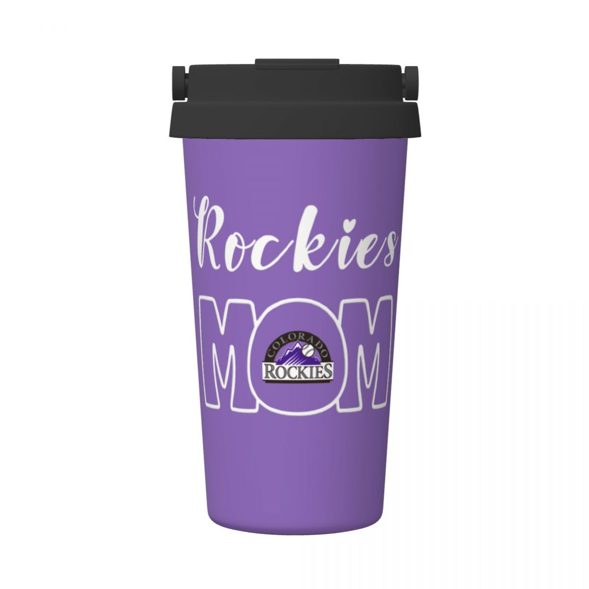 Colorado Rockies Mom 16oz Vacuum Stainless Steel Tea Tumbler with Lid and Handle