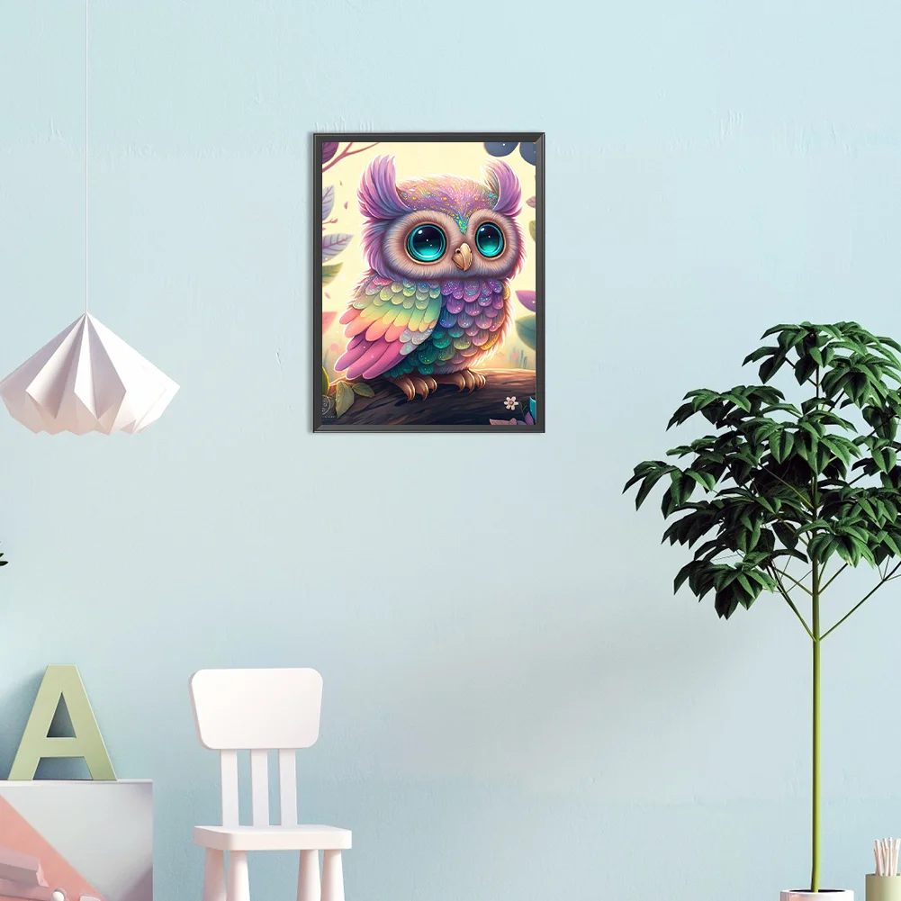 Diamond Painting - Full Round Drill - Owl(30*40cm)