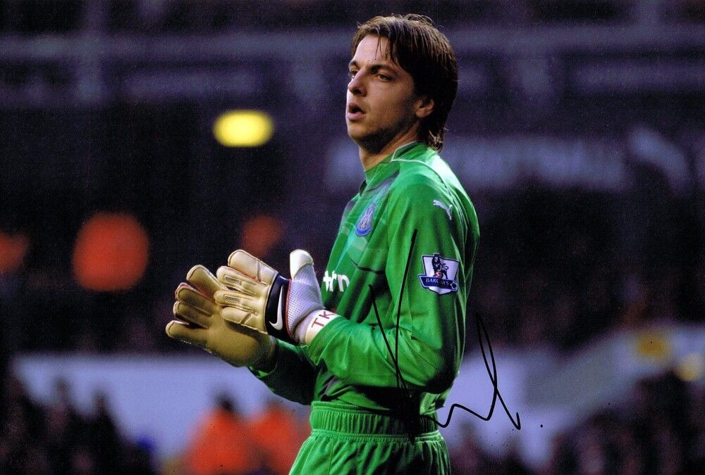 Tim Krul HAND SIGNED Autograph Newcastle United Toon Keeper 12x8 Photo Poster painting AFTAL COA