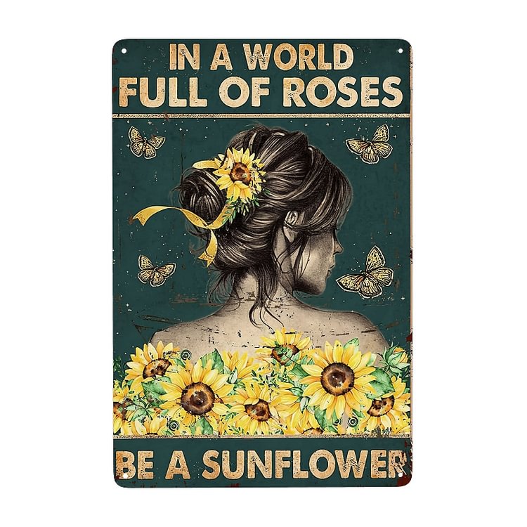 Sunflower - Vintage Tin Signs/Wooden Signs - 8*12Inch/12*16Inch