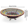 (US Local)DIY Mandala Flower Diamond Painting Dining Plate Home Dining Table Fruit Tray Kits