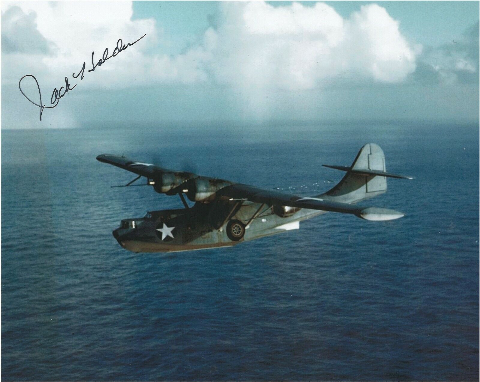 JACK HOLDER PEARL HARBOR SURVIVOR & BATTLE OF MIDWAY VETERAN RARE SIGNED Photo Poster painting