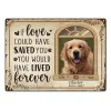 Custom Photo If Love Could Have Saved You Here Cat Lovers Dog Lovers Personalized Custom Classic - Metal Tin Signs(8*12Inch/12*16Inch)