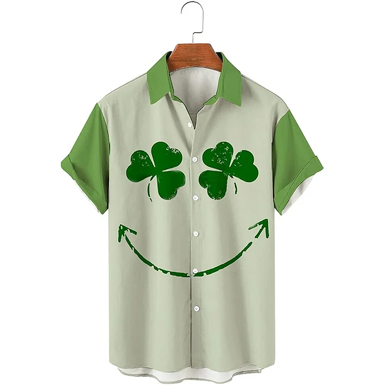 BrosWear St Patrick's Day Men'S Short Sleeve  Shirt
