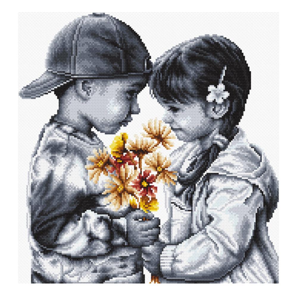 

Reserved Partner - 11CT Stamped Cross Stitch - 47*49cm, 501 Original