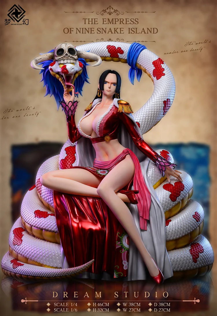 Dream Studio - One Piece Sitting Boa Hancock 1/4 & 1/6 Statue(GK) (Adult 18+)-