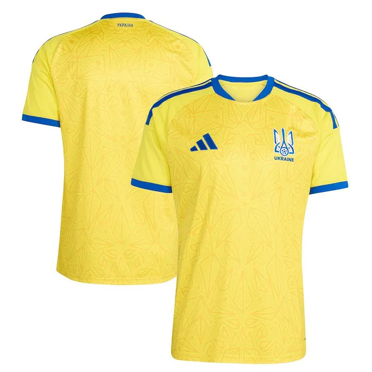 【S~4XL】Ukraine 2026 World Cup Home Jersey 1:1 Thai Quality