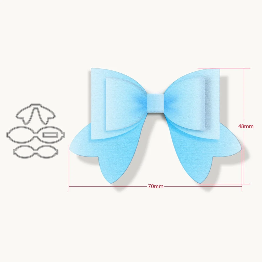 New Arrival Bow Metal Cutting Dies TTemplates for DIY Scrapbooking Material Photo Album Craft Paper Card Making Decorative