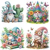 (4er Pack) Gnome - Speziell geformtes Diamond Painting - 30*30cm
