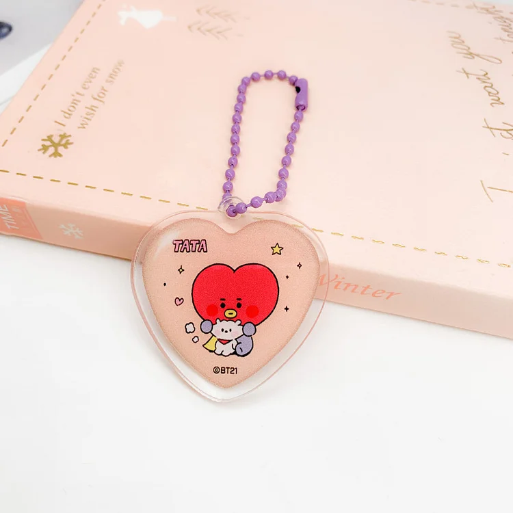 BT21 Baby Buddy Cute Heart Keychain