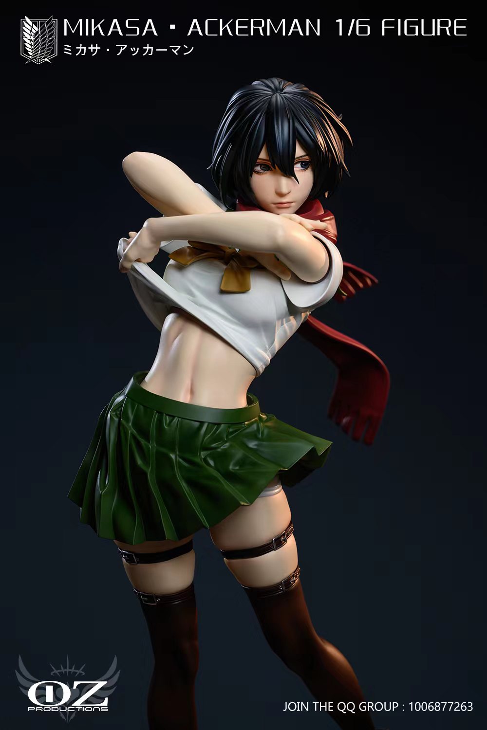 PRE-ORDER Oz Productions - ATTACK ON TITAN - Mikasa Ackerman 1/6 Statue(GK) (Adult 18+)-