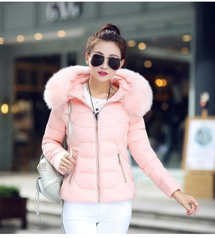 Woherb 2023 Autumn And Winter New Women's Cotton Coat Short Big Wool Korean Version Of Large Size Women's Cotton Padded Jacket-Outfit Ideas