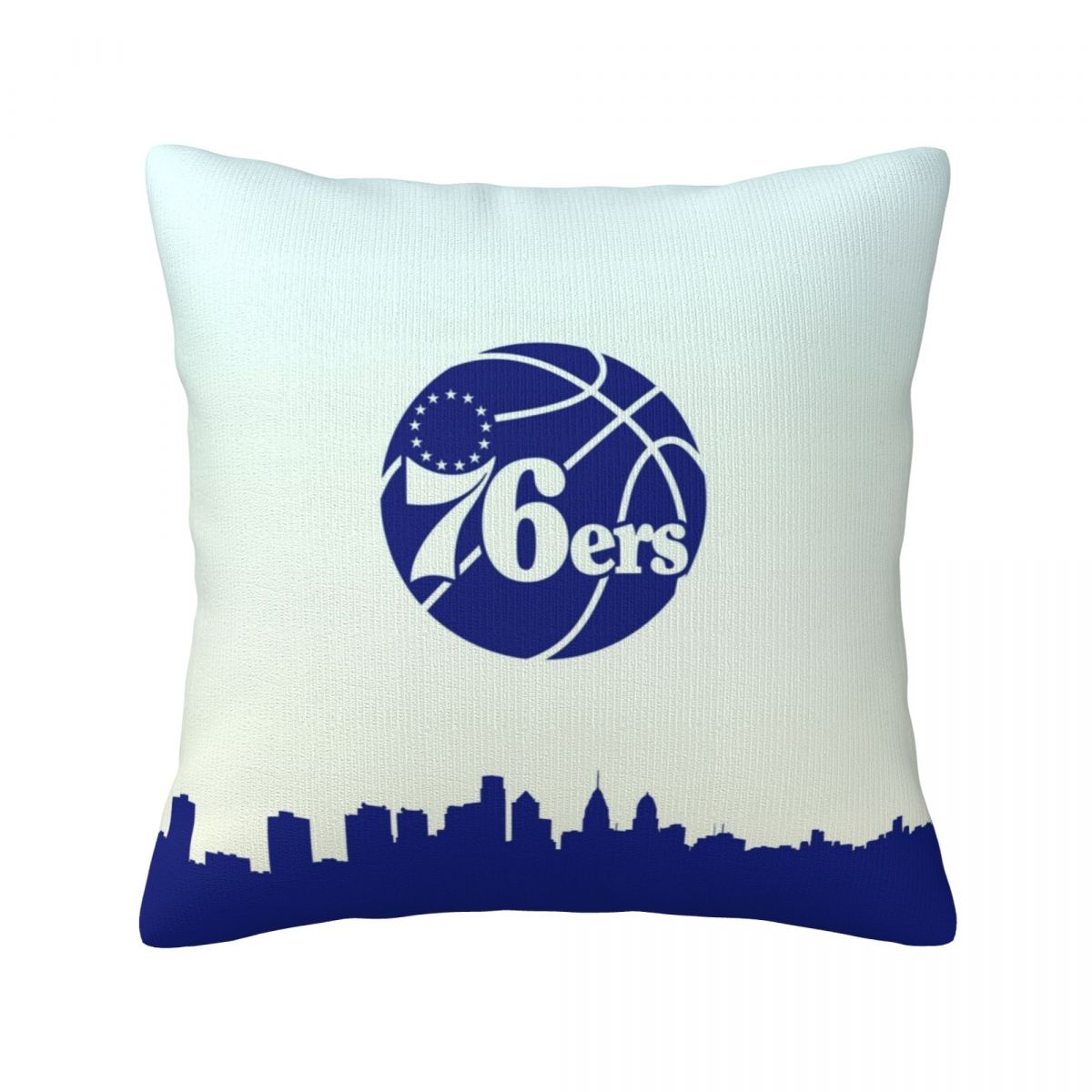 Philadelphia 76ers Landscape Logo Decorative Square Throw Pillow Covers