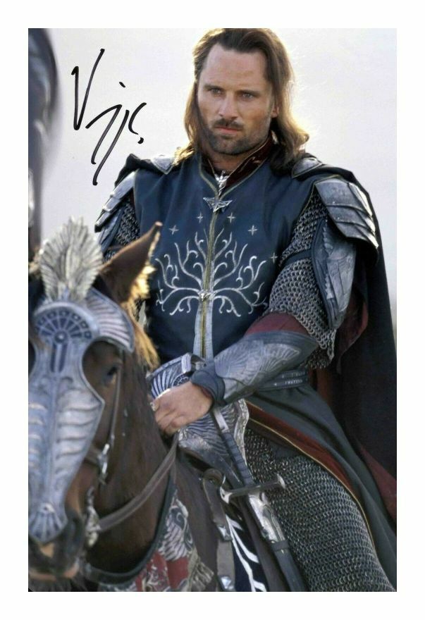 VIGGO MORTENSEN - LORD OF THE RINGS AUTOGRAPH SIGNED PP Photo Poster painting POSTER