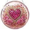 Kit d&eacute;coration de soleil &agrave; peinture en diamant d&eacute;coration c&oelig;ur floral 7,87x7,87 in