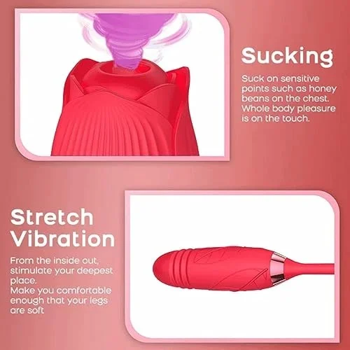 The Rose Toy With Mini Bullet Sucking Vibrator