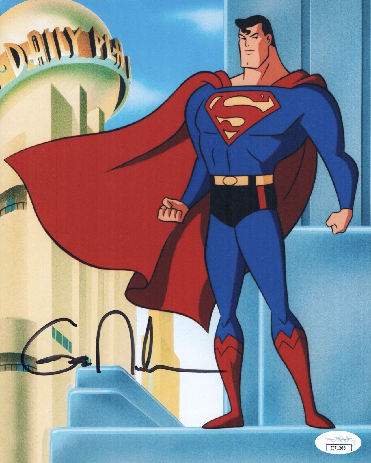 GEORGE NEWBERN Signed SUPERMAN Justice League 8x10 Photo Poster painting Autograph JSA COA Cert