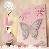 DIY Pearl Painting Butterfly for Home Wall Decor with Frame(40x30cm)