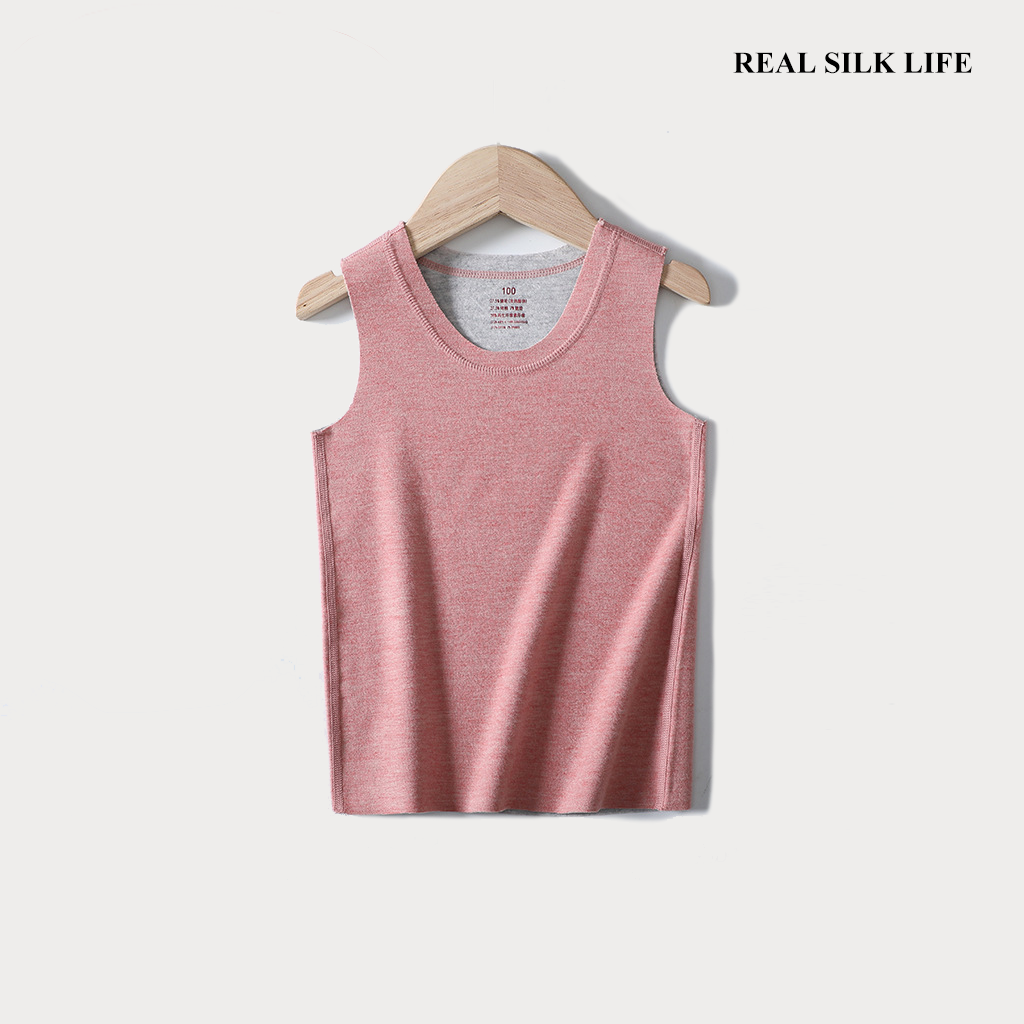 Kid Cashmere Thermal HeatTech Sleeveless Tank Top REAL SILK LIFE