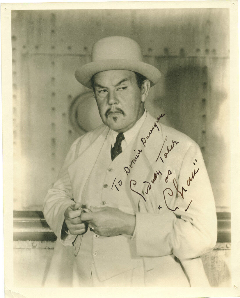 SIDNEY TOLER Signed Photo Poster paintinggraph - Film Star Actor 'Charlie Chan' - preprint