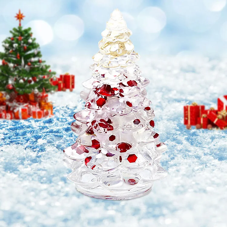 Christmas Tree Natural Crystal Stone Decoration