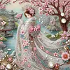 Japanese Girls Geisha -Partial Special Shaped Diamond Painting 30*30CM