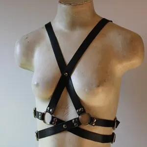 pornhint Pornhint Starr Leather Goth Fetish Harness