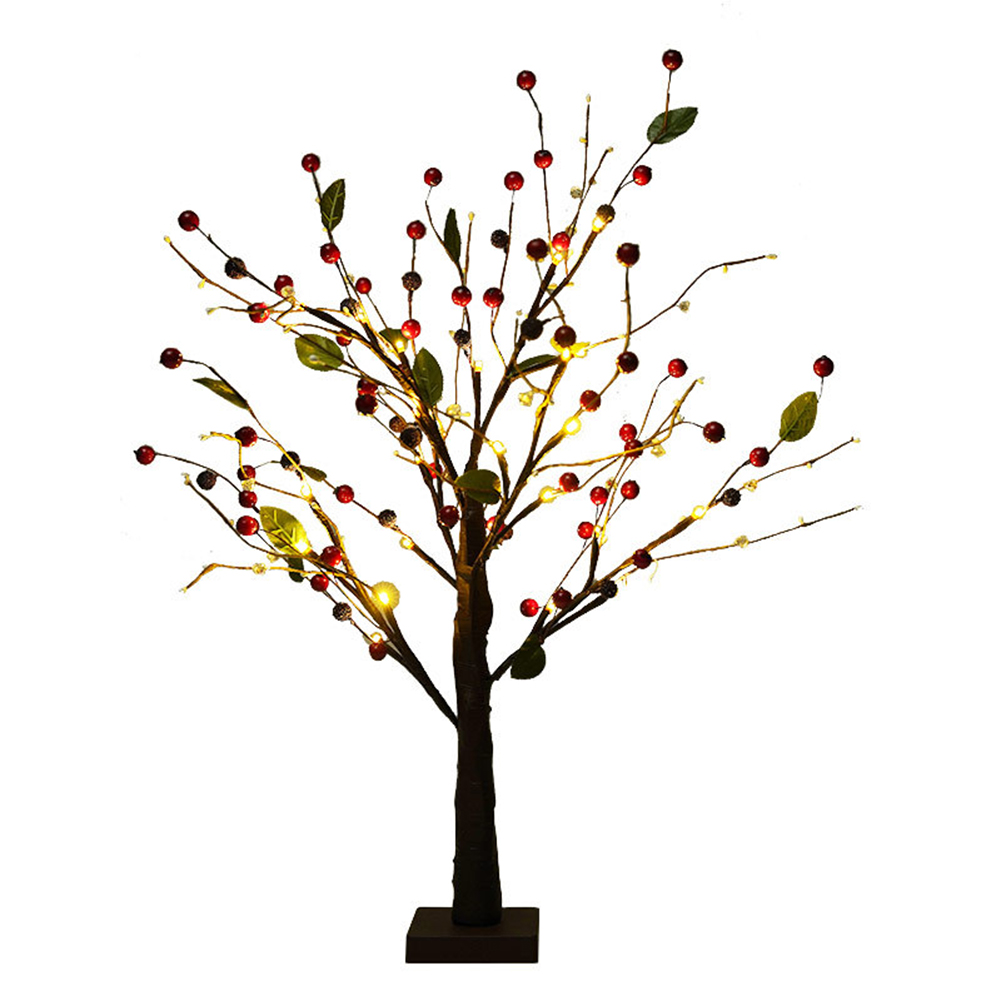 

LED Red Fruit Tree Lamp Holiday Interior Creative Landscape Luminous Tree, 501 Original