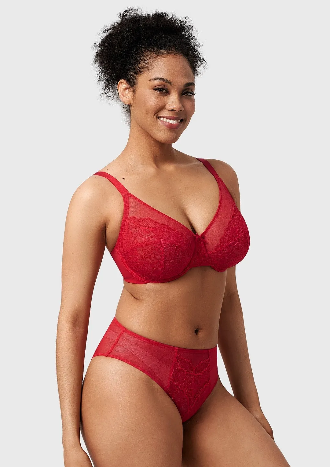 Enchante Pink Lace Underwire Bra