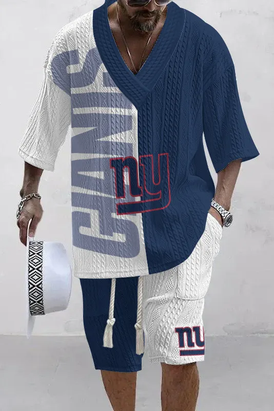 New York Giants Limited Edition Top And Shorts Two-Piece Suits