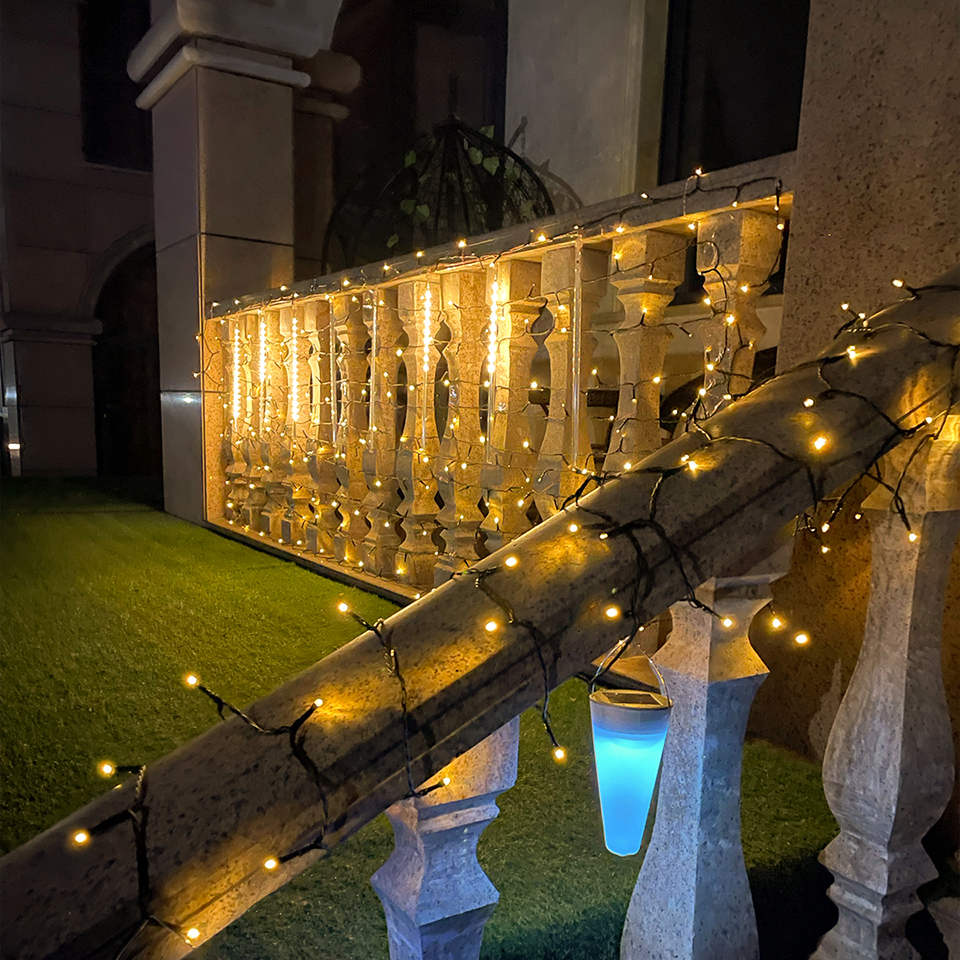 Tegooe 24V Low-Voltage LED Christmas String Lights - IP65 Waterproof Fairy Garland