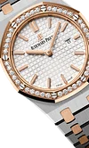 Silver Gold 904L Steel Silver White Dial - Watches - 33mm