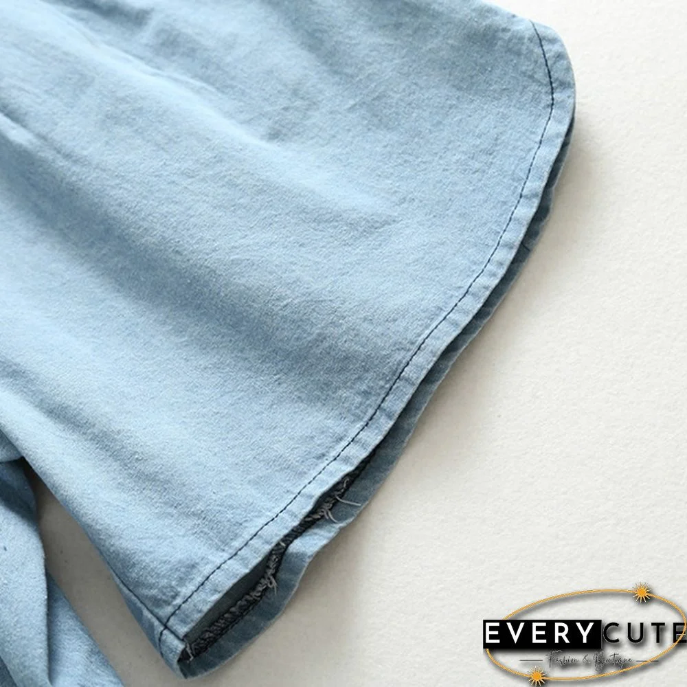 Maternity Pregnancy Women Pregnant Summer Denim Shorts Over Bump Pants Casual