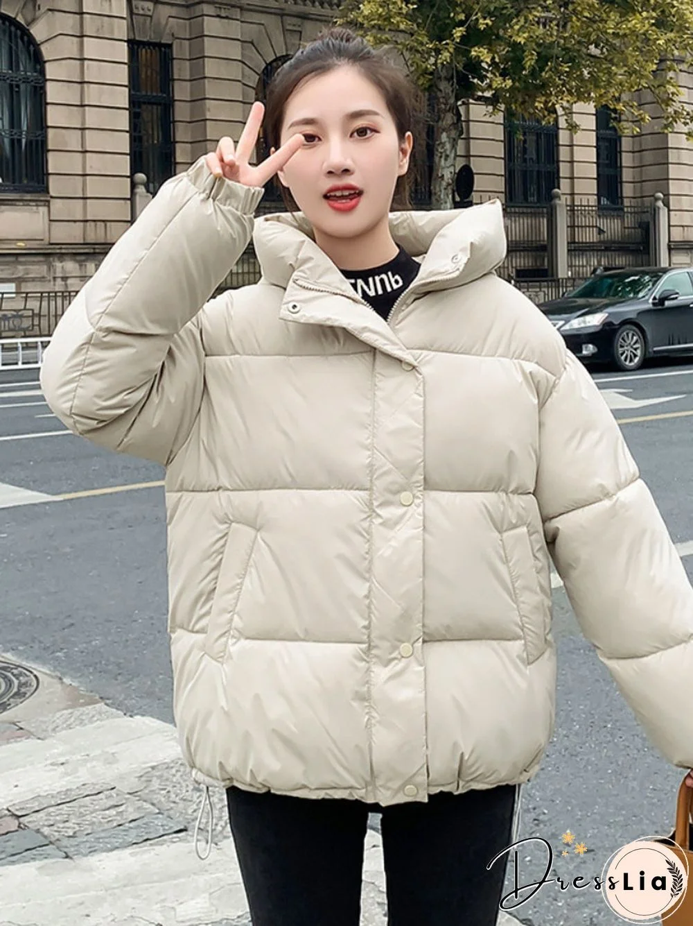 Winter Fashion New Long Sleeve Warm Casual Hooded Cotton Jacket Women's Winter Jacket Women's Winter Down JacketWomen Coat