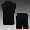 Joyfball 2025/2026 Flamenco pre-match training Black Jersey+Shorts  1:1 Thai Quality