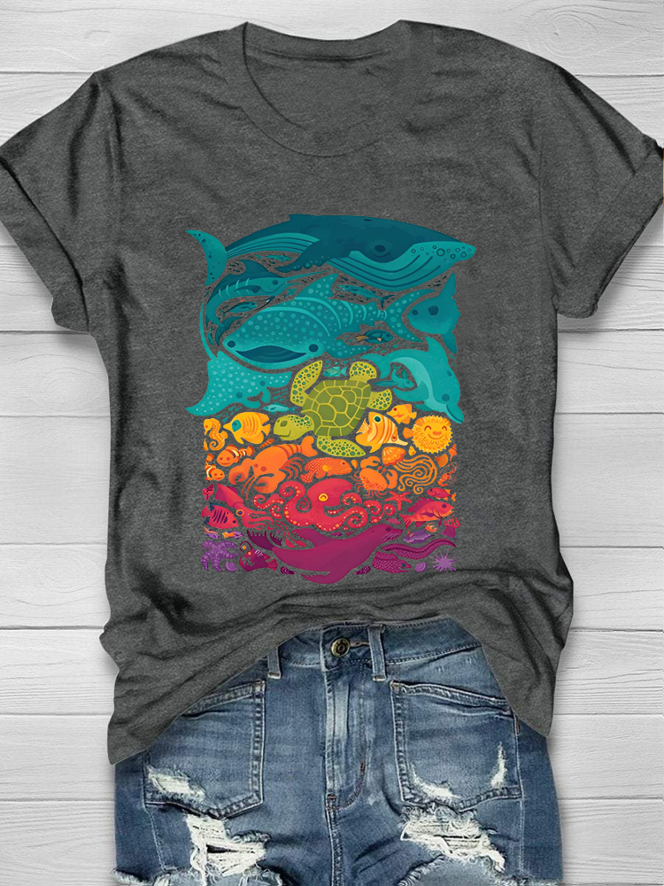 Fast Shipping Easy Return Sea Animal Lover T-Shirt at Eagerlys.com