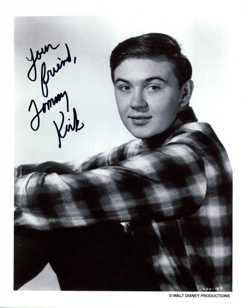 Tommy Kirk signed 8X10 Photo Poster painting Disney COA