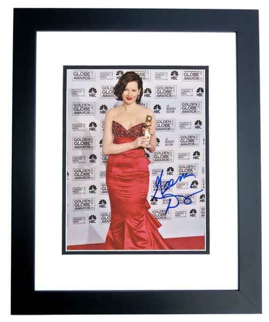 Geena Davis Signed Golden Globe Awards - Commander in Chief 8x10 Photo Poster painting FRAMED