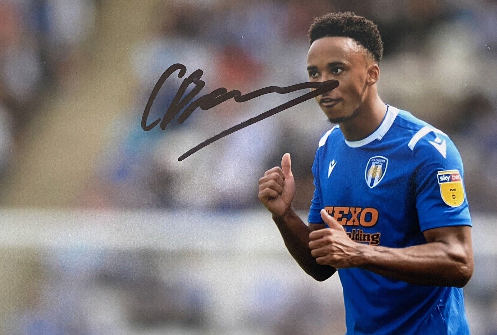 Cohen Bramall Genuine Hand Signed Colchester United 6X4 Photo Poster painting