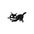 Naughty Black Kitten