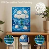 (20x30cm)DIY Flower Vase Framed Handmade Pearl Painting Art Craft Kit Living Home Decor