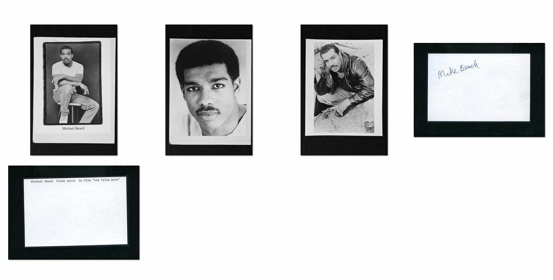 Michael Beach - Signed Autograph and Headshot Photo Poster painting set - third Watch