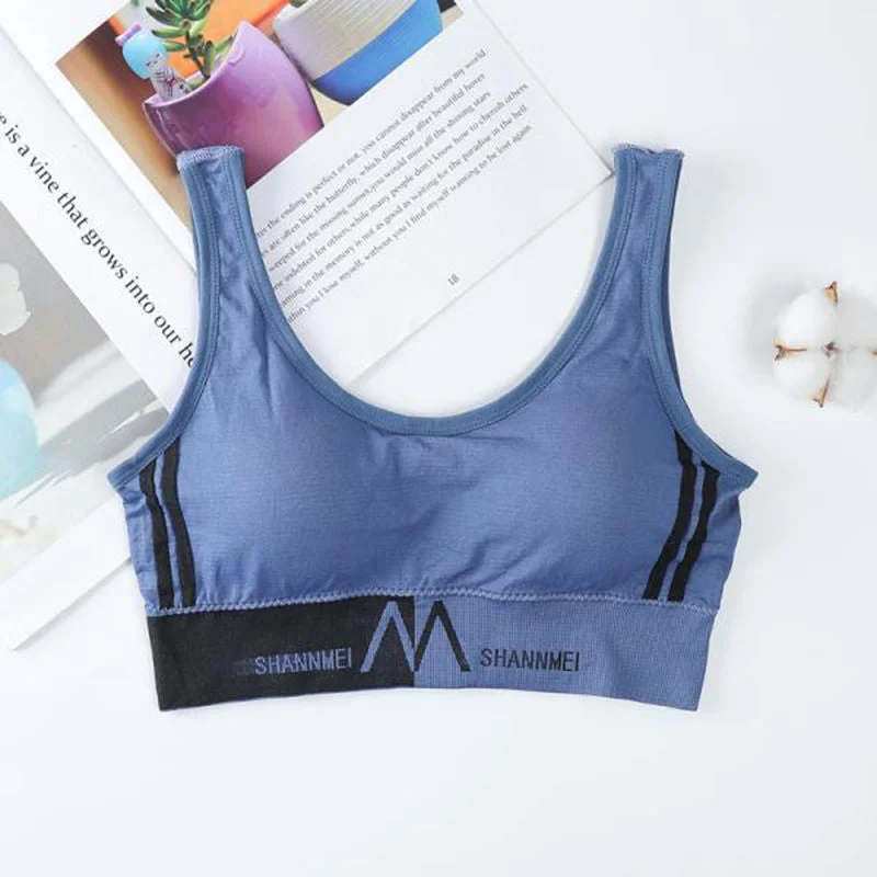 Women's Cotton Underwear Lace Top Women's Sports Bra Girls Comfort Fashion Tank Up Seamless Sports Top Brassiere Sexy Tube Tops
