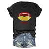 Red Gold San Francisco Football Lips Tee